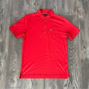 TRAVIS MATHEW Men’s Short Sleeve Red Polo Shirt Size M